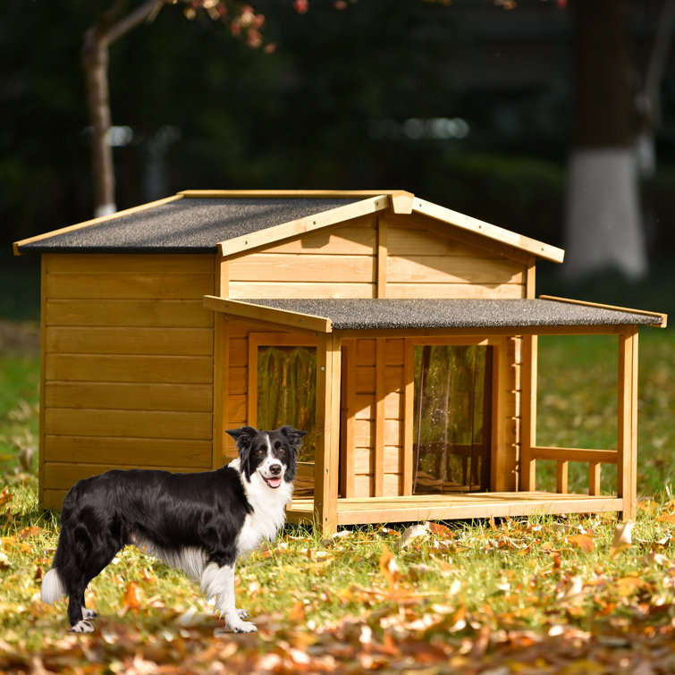 Tucker Murphy Pet™ Natural Wood Dog House Wayfair